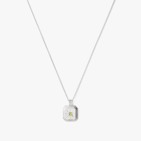 August Birthstone Pendant Necklace
