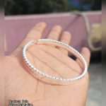 Ladies Silver Bracelet — 925 Italian, Dia 2.4 inch (1 vori 15 ana 1 rotti)