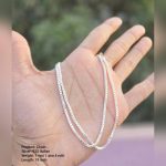 Silver Chain — 925 Italian, 19 inch (1 vori 1 ana 4 rotti)