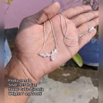 Silver Necklace — 925 Italian, Cubic Zirconia (7 ana 5 rotti)