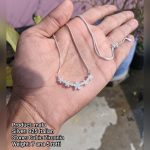 রুপার নেকলেস - Silver Necklace — 925 Italian, Cubic Zirconia (7 ana 5 rotti)