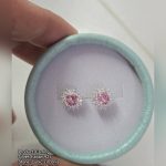 Silver Earring — 925 Italian, Cubic Zirconia (2 ana 4 rotti)