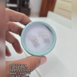 Silver Earring — 925 Italian, Cubic Zirconia (2 ana 4 rotti)
