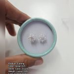 Silver Earring — 925 Italian, Cubic Zirconia (3 ana 1 rotti)