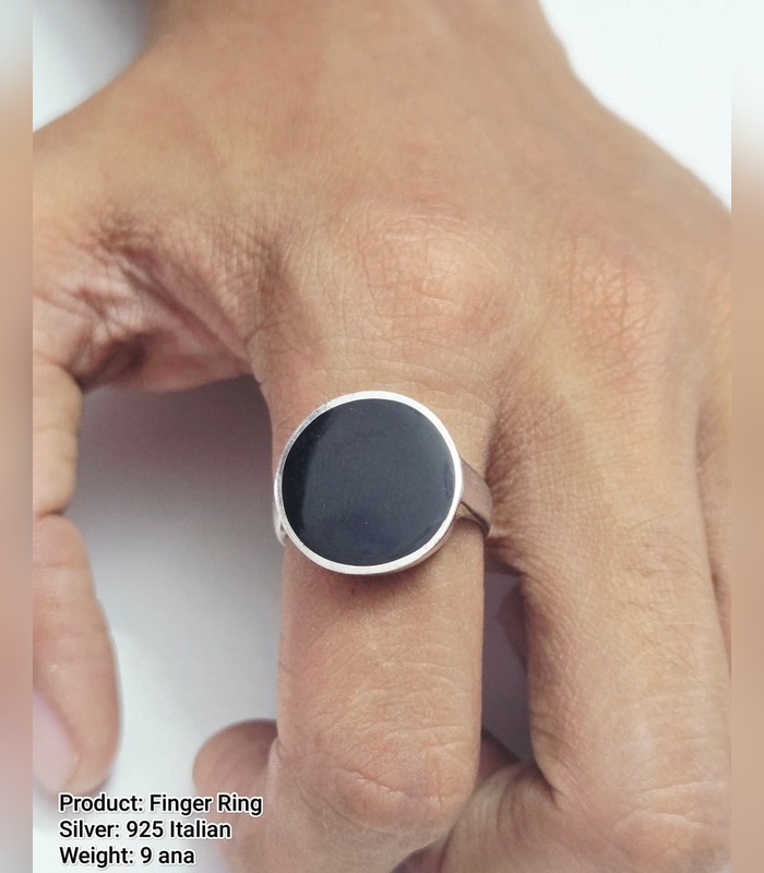 silver-finger-ring-925-italian-22 Silver Finger Ring — 925 Italian (9 ana) - Image 1